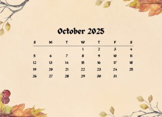 October 2025 Calendar Desktop Wallpaper (1)