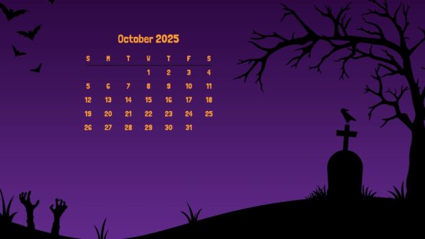 October 2025 Calendar Desktop Wallpaper (4)