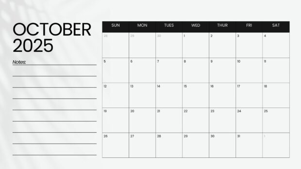 October 2025 Calendar Desktop Wallpaper HD free download (12)