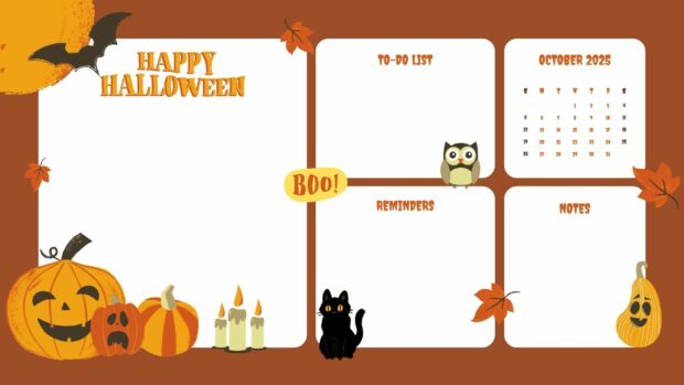 October 2025 Calendar Desktop Wallpaper HD free download (3)