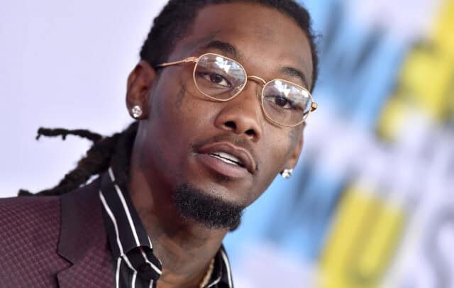 Offset Rapper Close Up Portrait Stylish Glasses Wallpaper for Music Fans