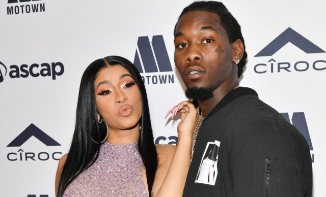Offset Rapper Wallpaper High Quality Image with Cardi B at Music Event