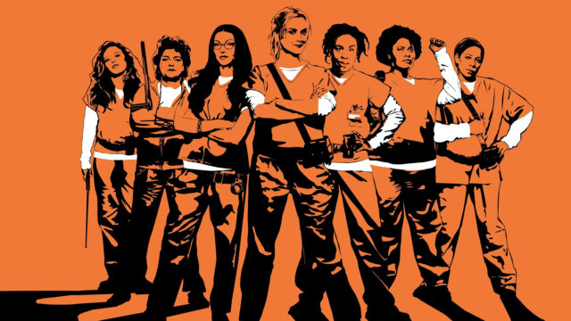 Orange Is the New Black Cast in Iconic Orange Outfits Wallpaper