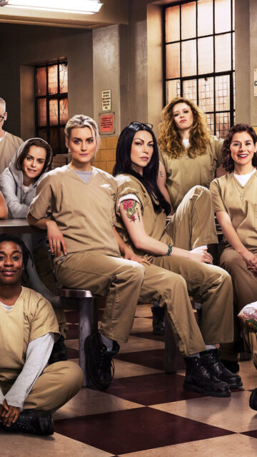 Orange Is the New Black Cast in Prison Uniforms Wallpaper