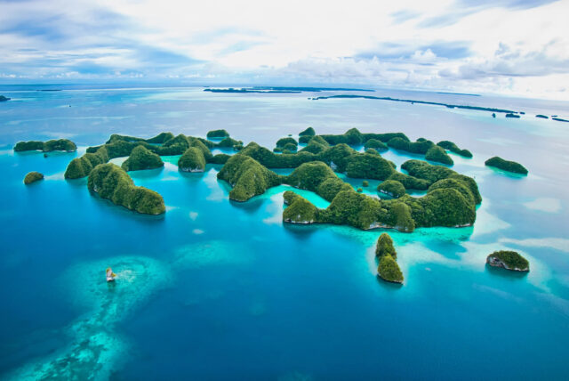 Palau Paradise Scenic Wallpaper Lush Islands And Clear Waters