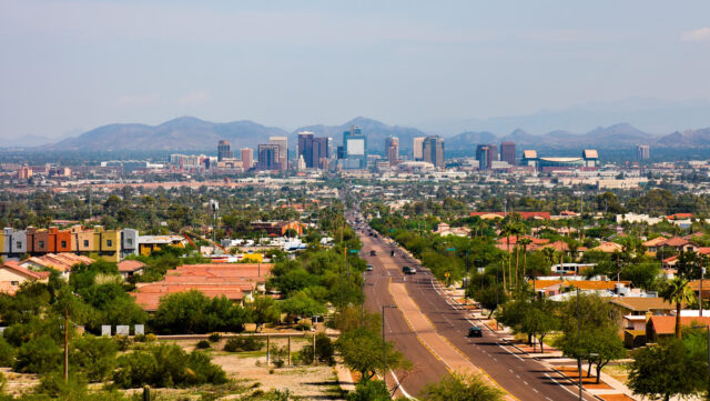Phoenix Arizona Cityscape Scenic Wallpaper