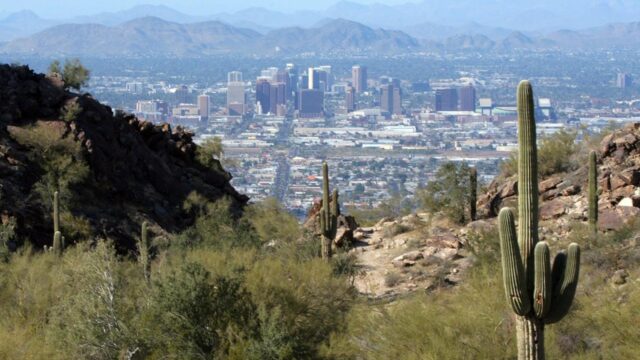 Phoenix Arizona Scenic Cityscape Wallpaper View