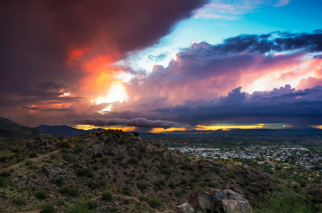 Phoenix Arizona Stunning Sunset Sky Wallpaper