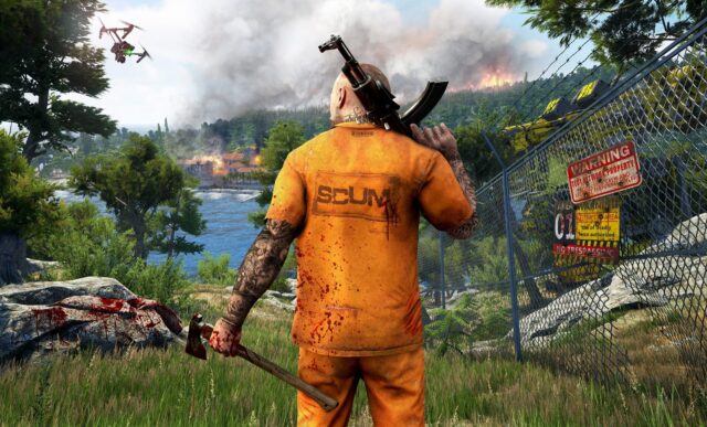 Prisoner In Action SCUM Game Intense Survival Wallpaper