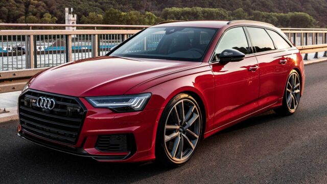 Red Audi S6 Avant Stunning Sports Wagon Wallpaper For Car Enthusiasts