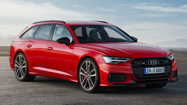 Red Audi S6 Avant On Open Road Audi S6 Wallpapers