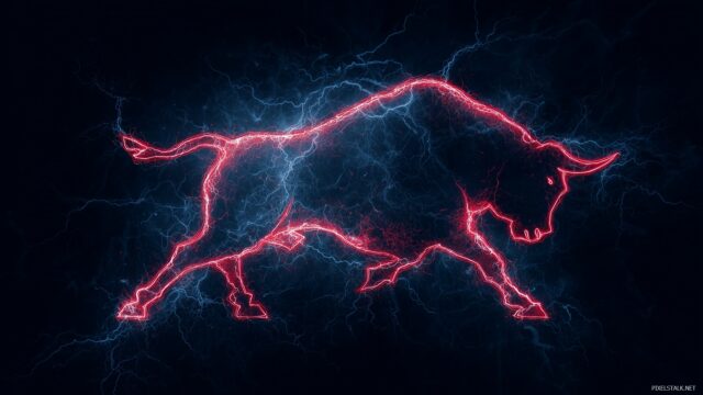 Red Bull Logo Background For Desktop Computer, A Powerful Depiction Of The Red Bull Logo Set Against An Electrifying Backdrop For Desktop Computers