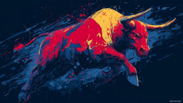 Red Bull Logo High Quality Background, A Premium Quality Depiction Of The Red Bull Logo Integrated Into A Dynamic Background