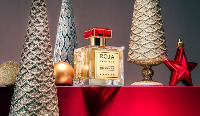 Roja Dove Perfume Festive Display With Elegant Decorations