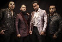 Romeo Santos Stylish Group Portrait Wallpaper for Fans