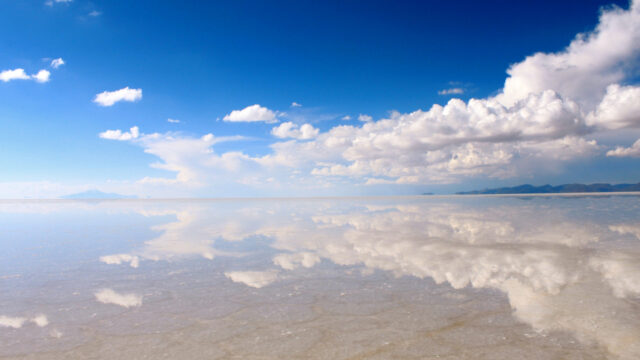 Salar De Uyuni Bolivia Stunning Sky Reflection Landscape Wallpaper
