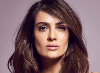 Salma Hayek Close Up Portrait Stunning Natural Look Wallpaper