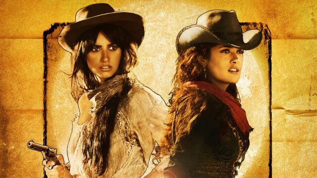 Salma Hayek Wild West Style Wallpapers Cinematic Duel Scene Background
