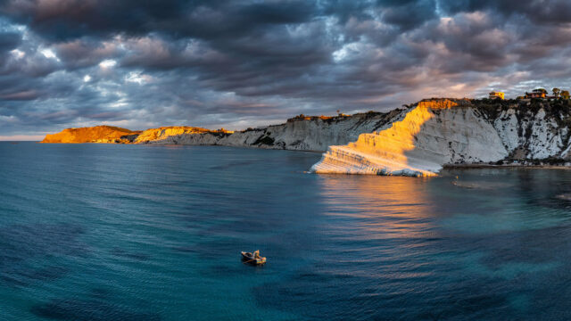 Scala dei Turchi Sicily Coastal View Wallpaper