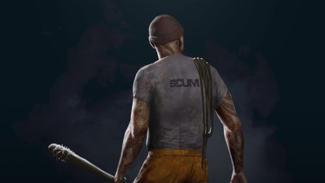 Scum Game Wallpaper Rugged Survivor With Weapon Artwork