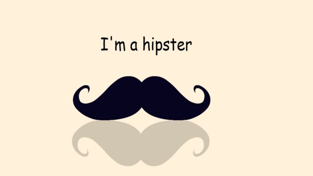 Simple Mustache Wallpaper with Hipster Style Text for Mustache Wallpapers Collection