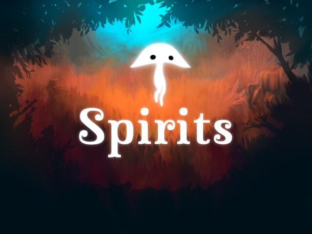Spirits Puzzle Game Wallpaper Magical Forest and Glowing Character Background