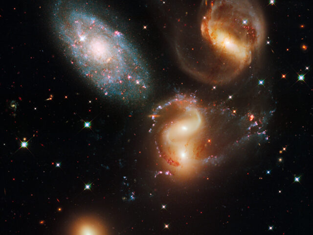 Stephan's Quintet Cosmic Dance Stunning Galaxy Wallpaper HD