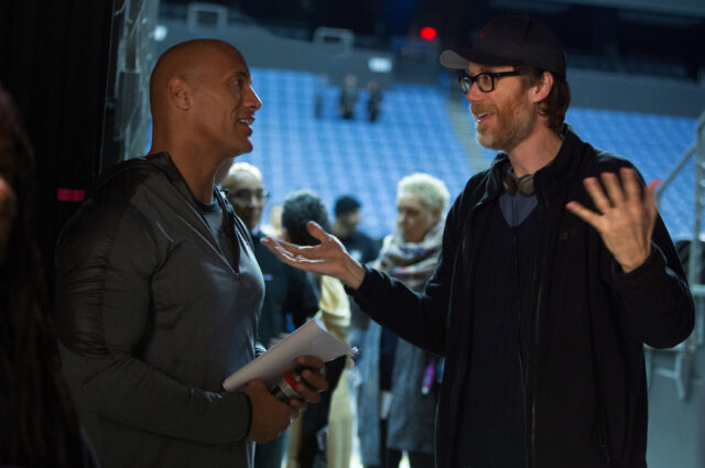Stephen Merchant and Actor in Casual Conversation on Set Stephen Merchant Wallpapers