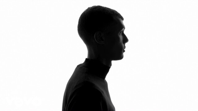 Stromae Profile Silhouette Black and White Minimalist Wallpapers