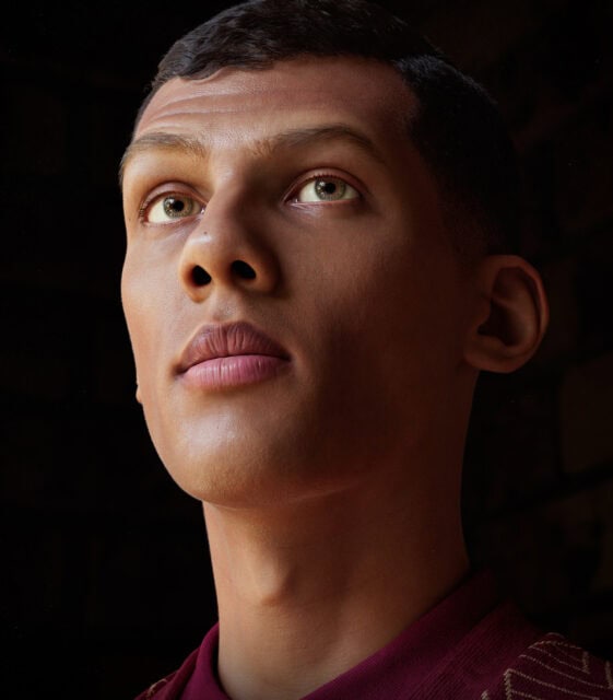 Stromae close up portrait wallpaper high resolution detailed face image