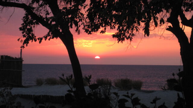 Sunset Over Lake Malawi Stunning Wallpaper View