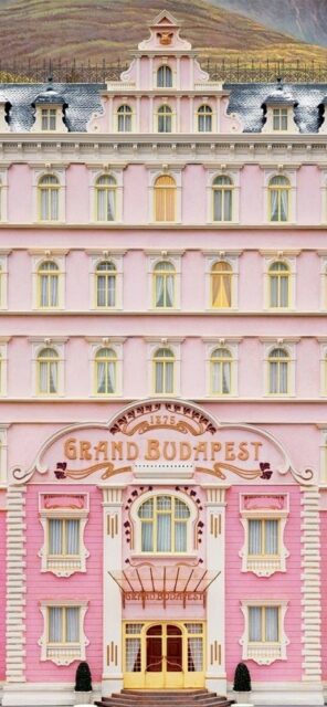 The Grand Budapest Hotel Pink Facade Classic Architecture Wallpaper