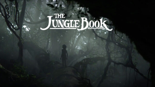 The Jungle Book Movie Wallpaper Dark Mystic Jungle with Silhouette of Mowgli