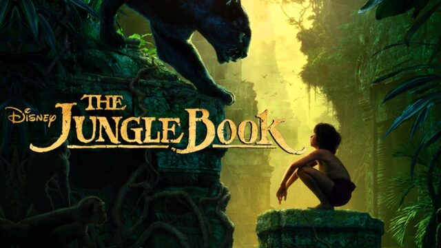 The Jungle Book Movie Wallpaper Mowgli and Black Panther in Jungle Scene