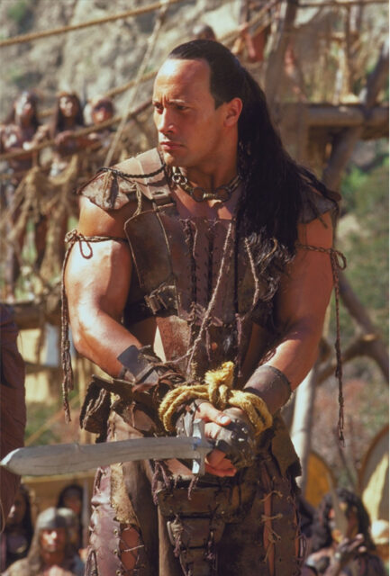 The Scorpion King In Warrior Armor With Sword Scene