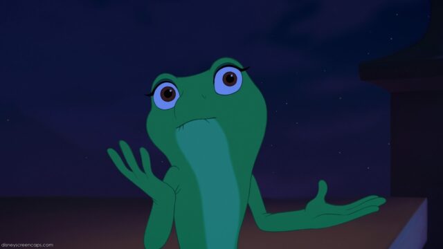 Tiana as a Frog from The Princess and the Frog Animated Wallpaper at Night