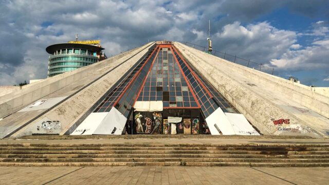 Tirana Pyramid Iconic Architecture Albania Wallpapers