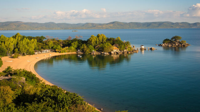Tranquil Beach Scene Lake Malawi Scenic Wallpaper