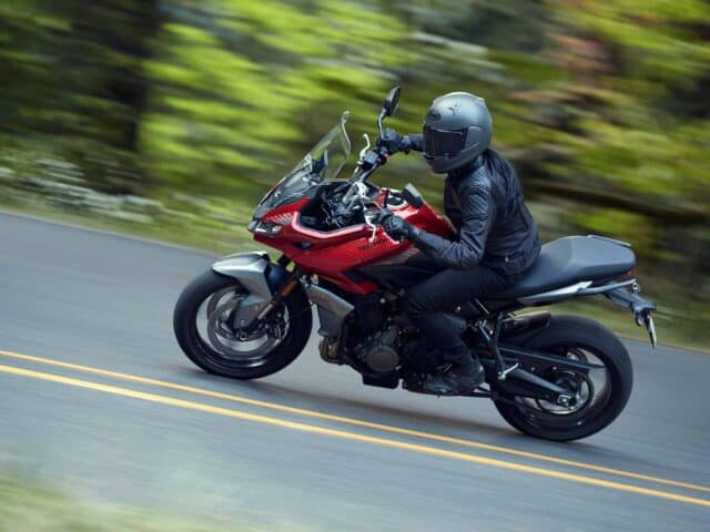 Triumph Tiger Sport 660 Riding on Curvy Road Wallpaper Full HD