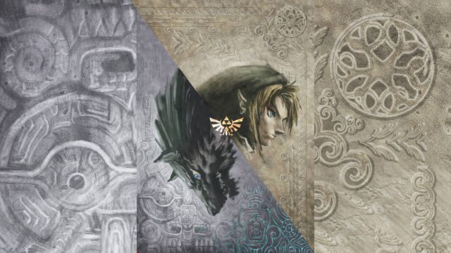 Twilight Princess Artwork Featuring Link And Wolf Hyrule Adventure
