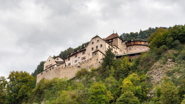 Vaduz Castle Amidst Lush Greenery Perfect Wallpaper