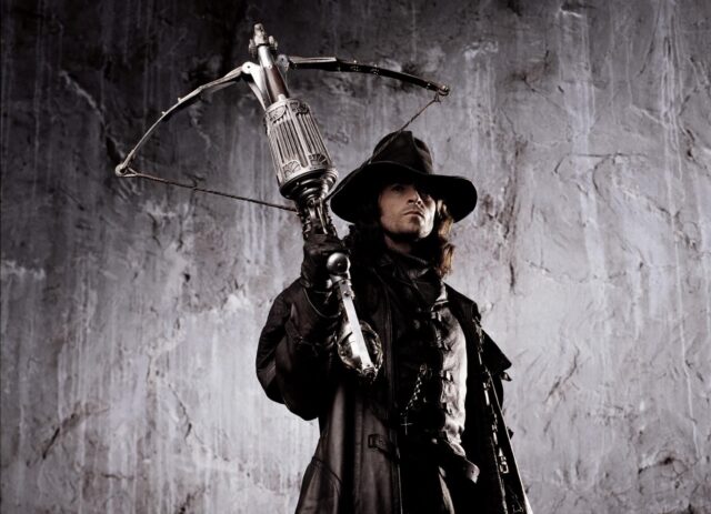 Van Helsing Dark And Mysterious Wallpaper Hunter With Crossbow