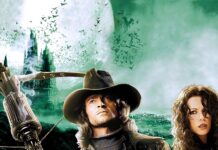Van Helsing And Ally In Eerie Night Scene Wallpaper