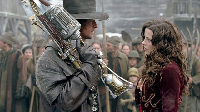 Van Helsing And Anna United Against Dark Forces Wallpaper