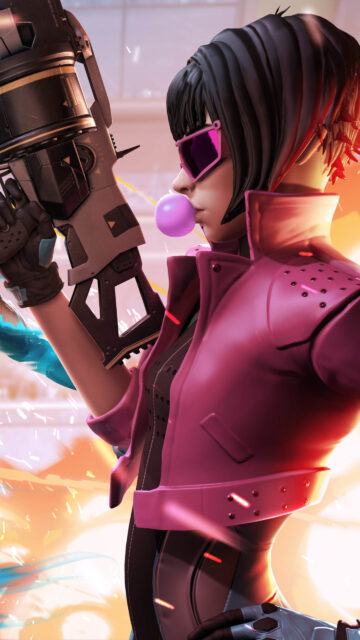 Vibrant Bubble Gum Wallpaper Featuring Bold Character Scene