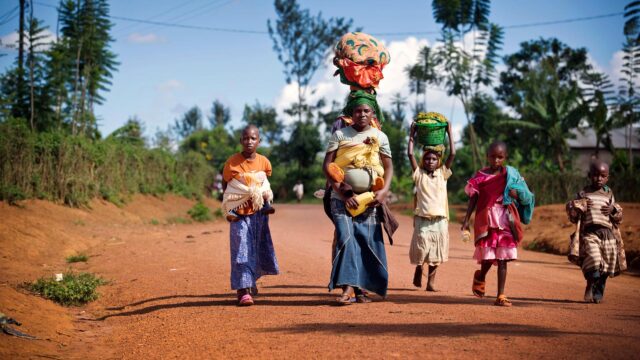 Vibrant Life In Burundi Village Wallpaper
