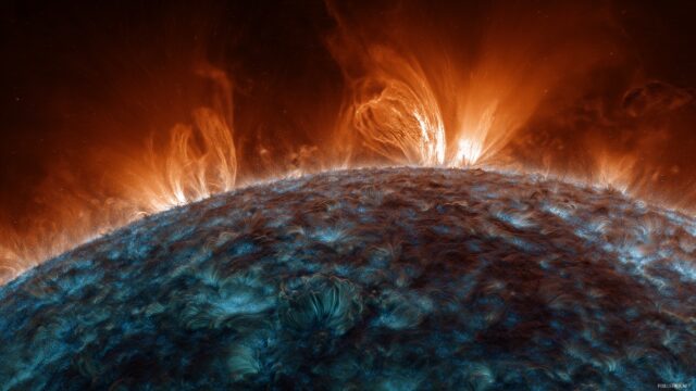 Vibrant NASA Sun Wallpaper For Computers, Colorful Scenes Of The Sun Surface Displaying Intricate Patterns And Dynamics