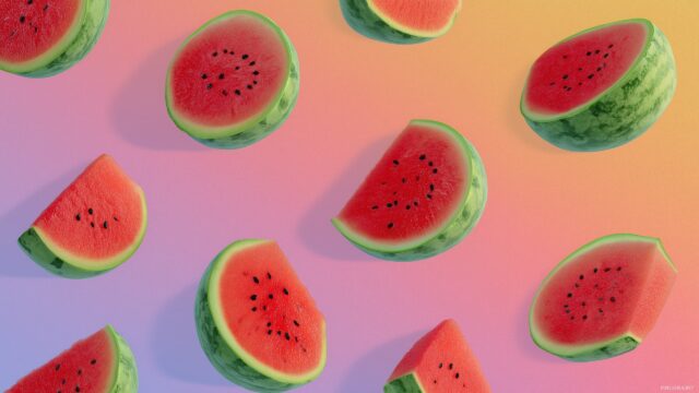 Watermelon Wallpaper For IPad, Refreshing Tropical Vibes Featuring Large, Bold Watermelon Graphics Ideal For Tablet Backgrounds