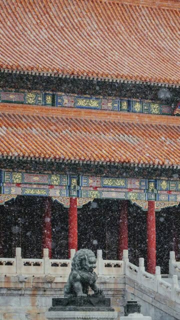 Winter Beauty At Forbidden City In Beijing Wallpaper