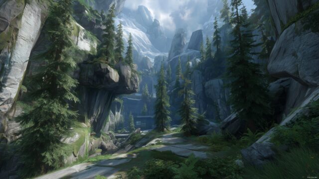 Halo Reach Wallpaper 4K, A Visually Striking Portrayal Of A Halo Reach Environment, Detailed Textures And Colors Making It Suitable For 4K Viewing